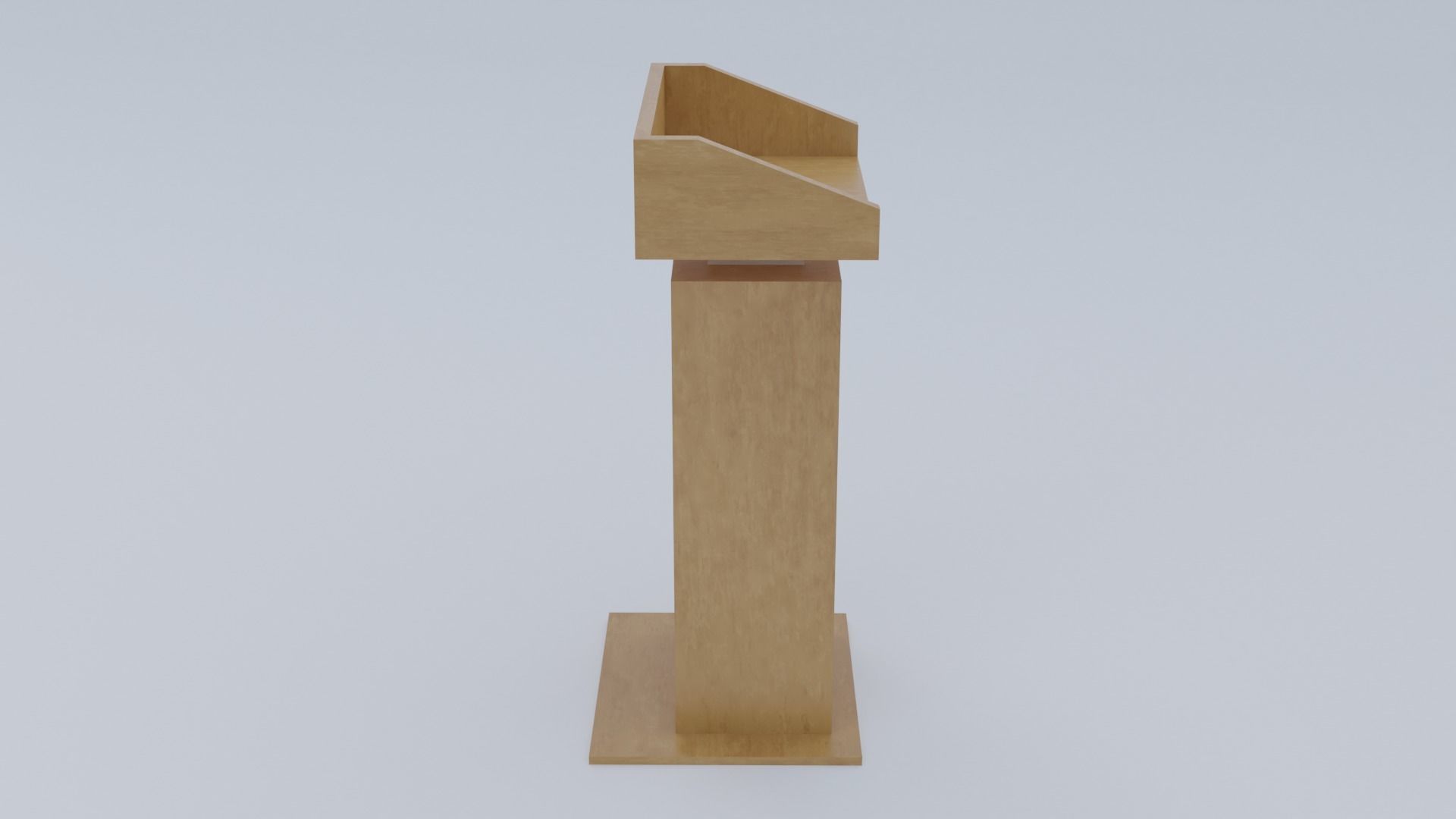 Presidential Pulpit Low-poly 3D model_31