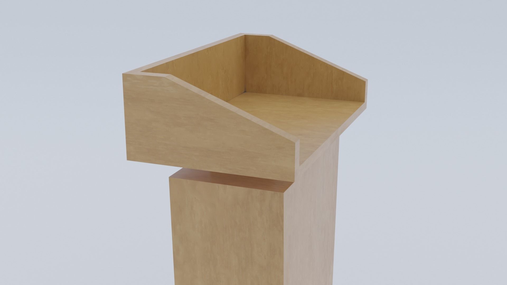 Presidential Pulpit Low-poly 3D model_34