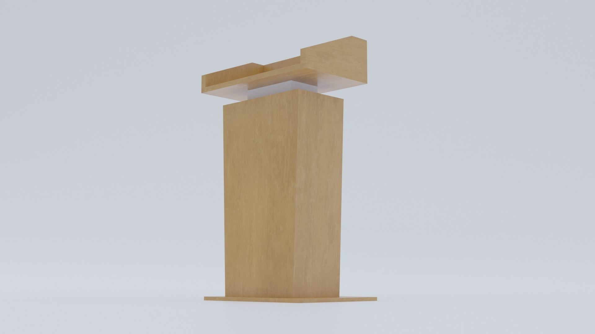 Presidential Pulpit Low-poly 3D model_12
