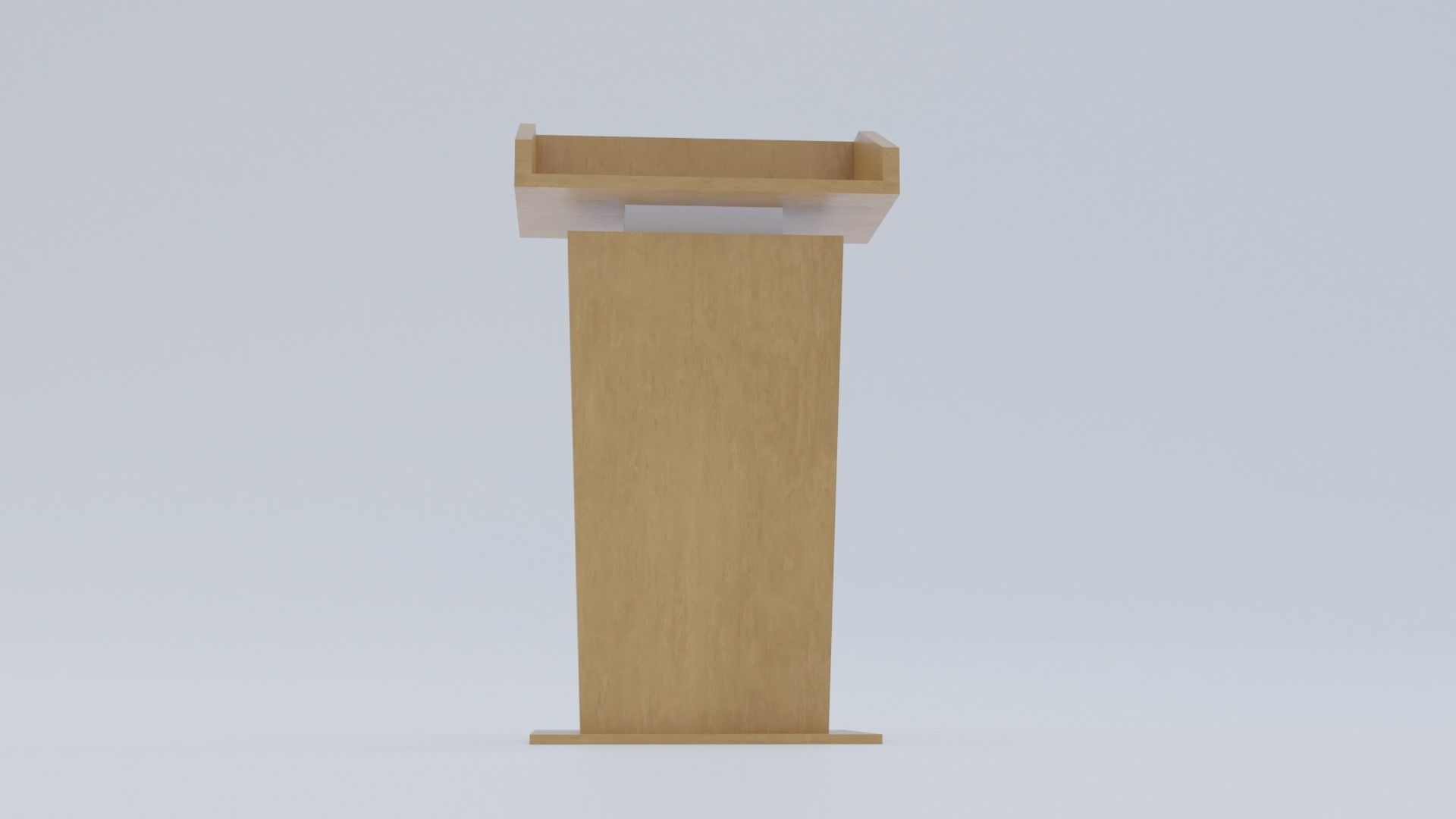 Presidential Pulpit Low-poly 3D model_10