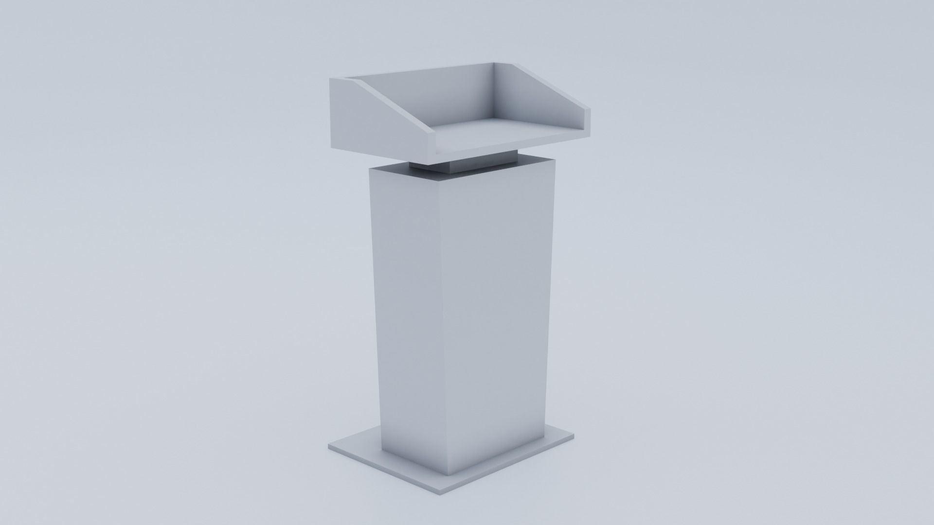 Presidential Pulpit Low-poly 3D model_22