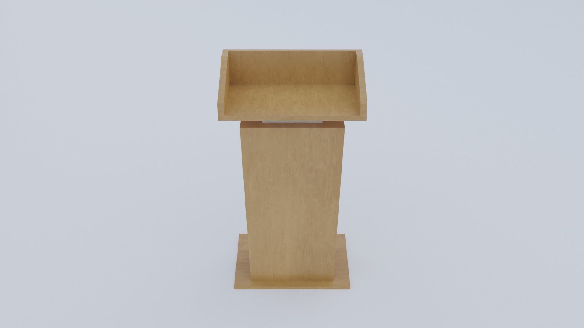 Presidential Pulpit Low-poly 3D model_7