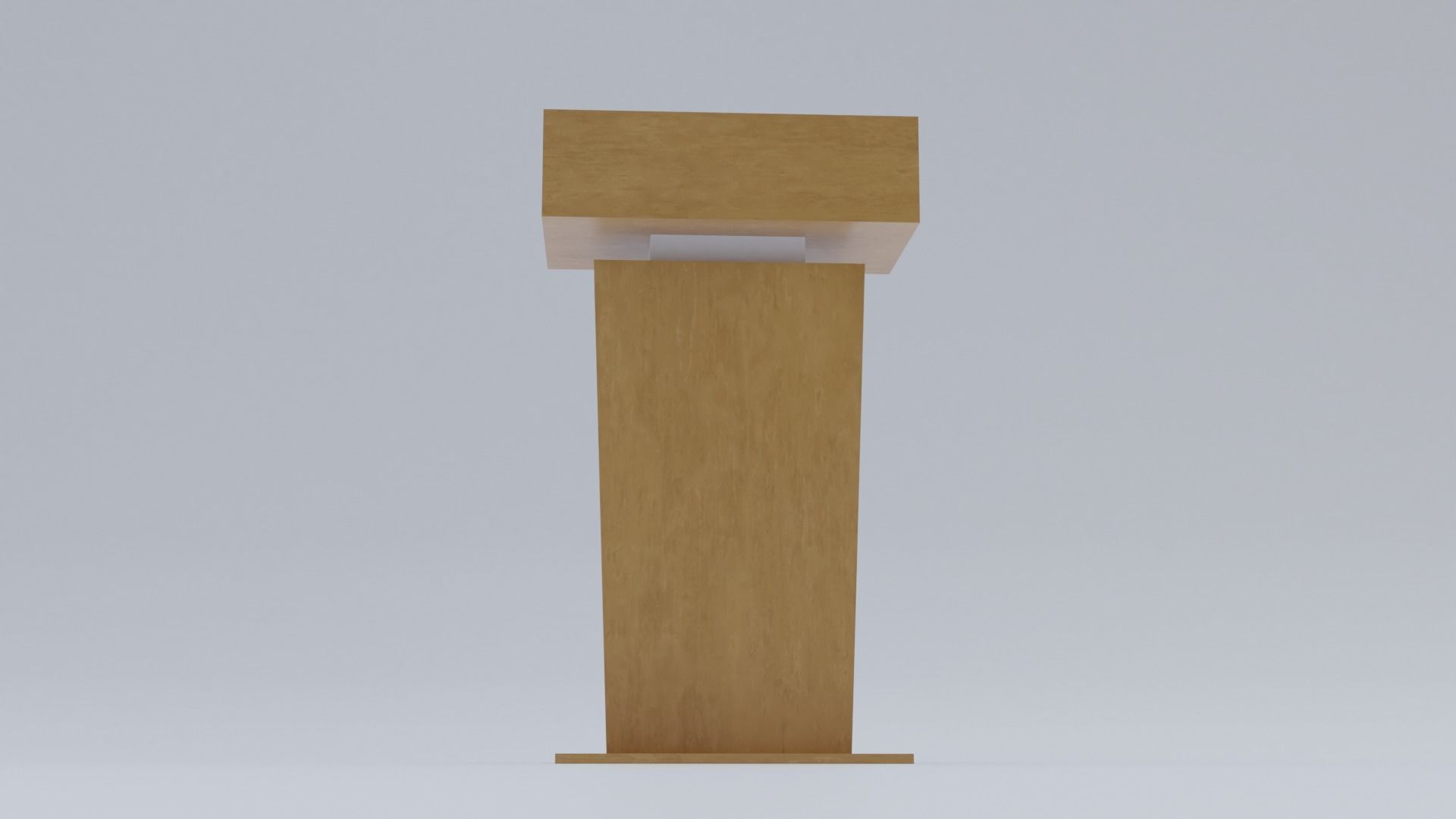 Presidential Pulpit Low-poly 3D model_15