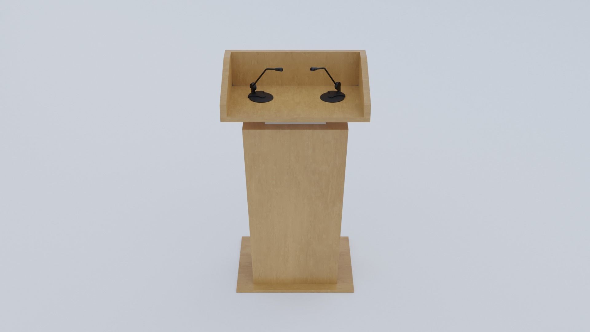 Presidential Pulpit Low-poly 3D model_6