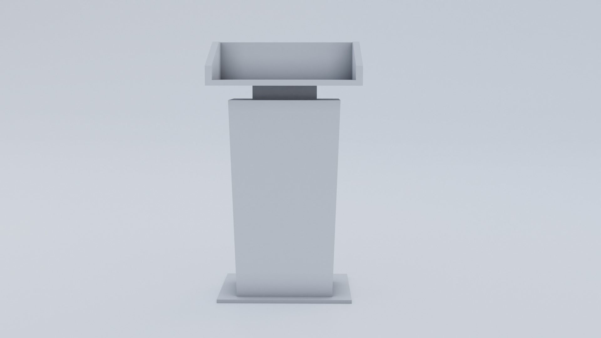 Presidential Pulpit Low-poly 3D model_23