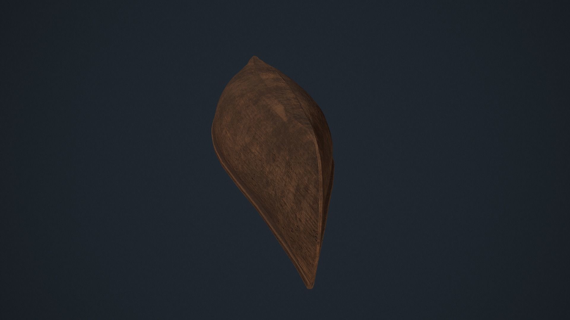 Wooden Canoe - Antique Canoe - Old Canoe - Water Craft Low-poly 3D model_5