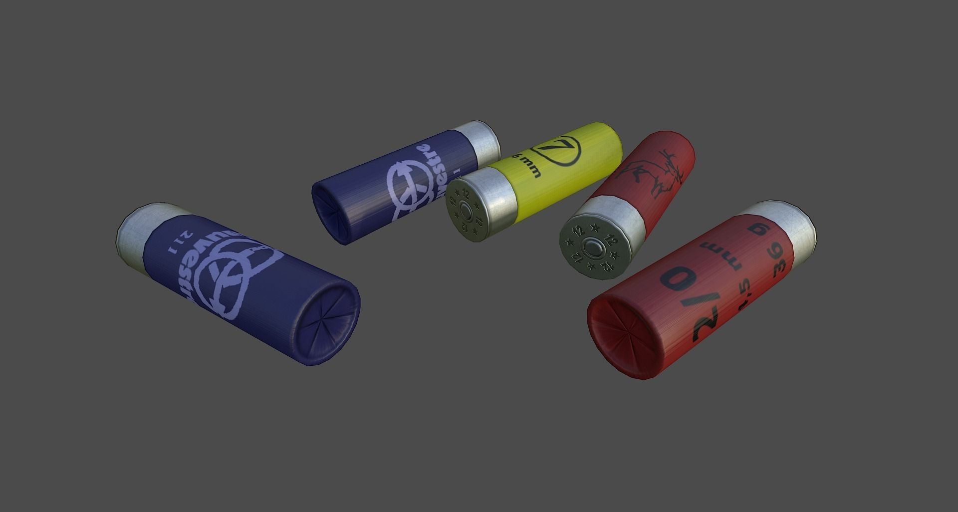 Fabarm stf12 short Low-poly 3D model_14