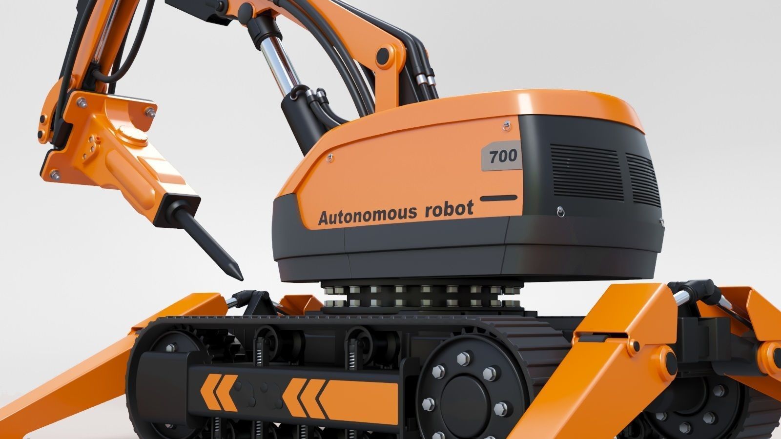 Autonomous robot 3D model_4