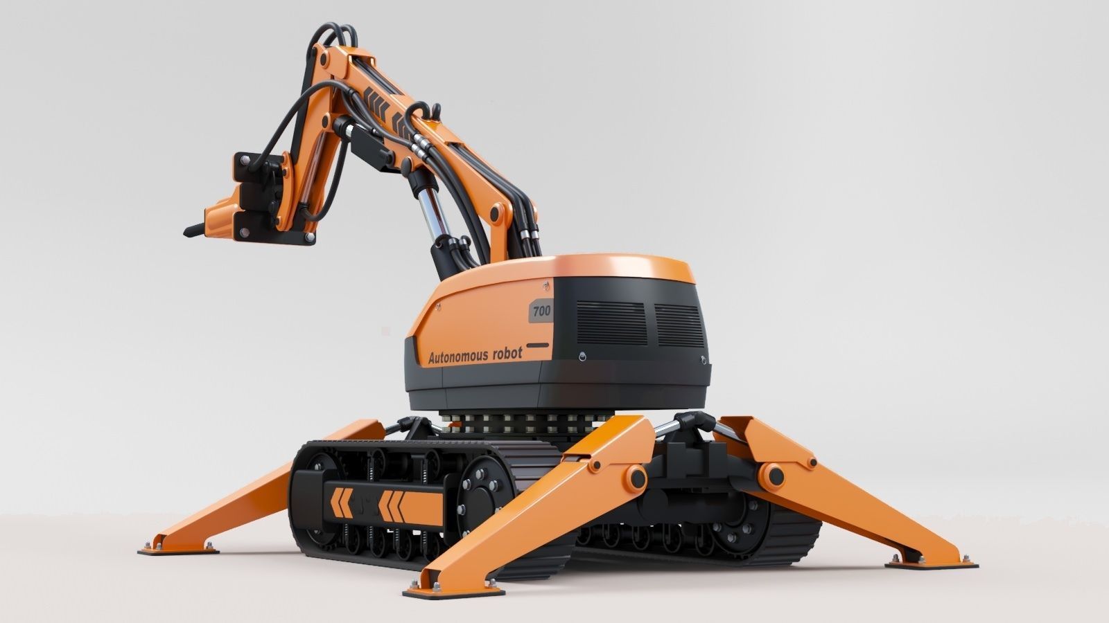 Autonomous robot 3D model_3