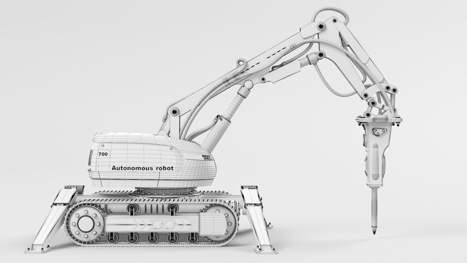 Autonomous robot 3D model_5
