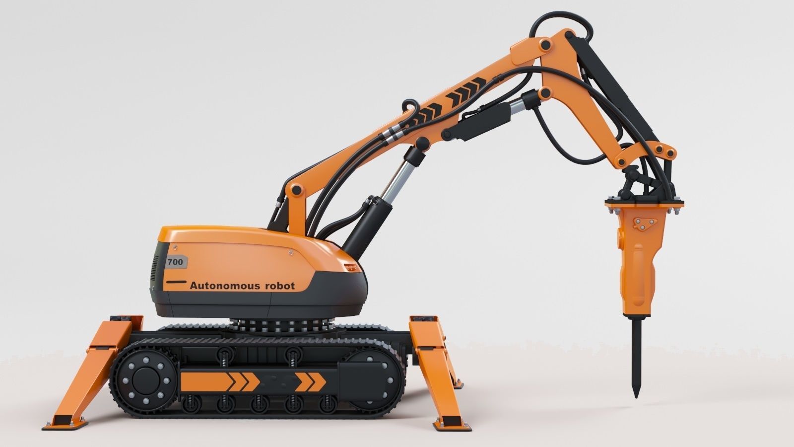 Autonomous robot 3D model_6