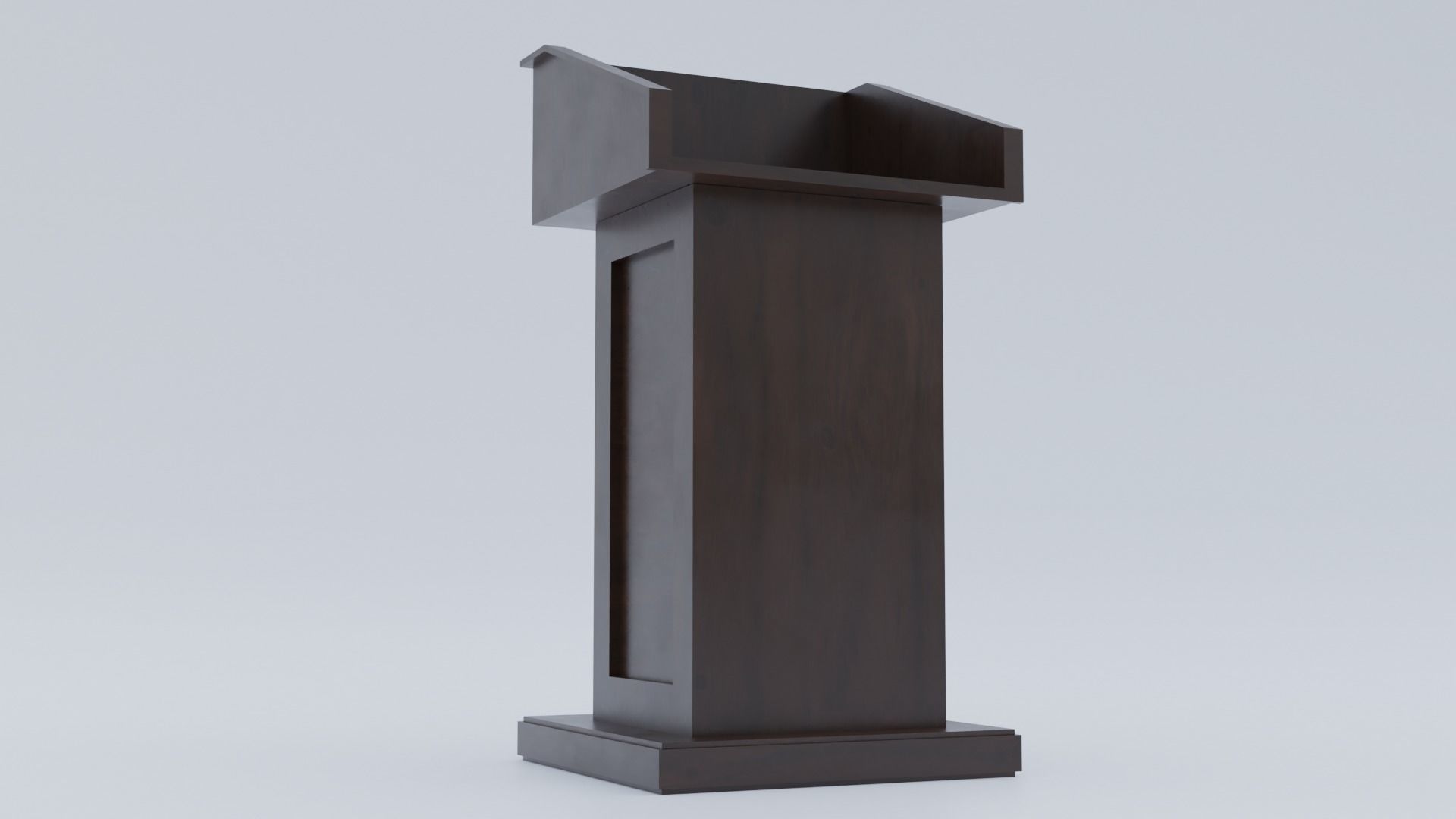 Pulpit - Lectern expo Low-poly 3D model_8