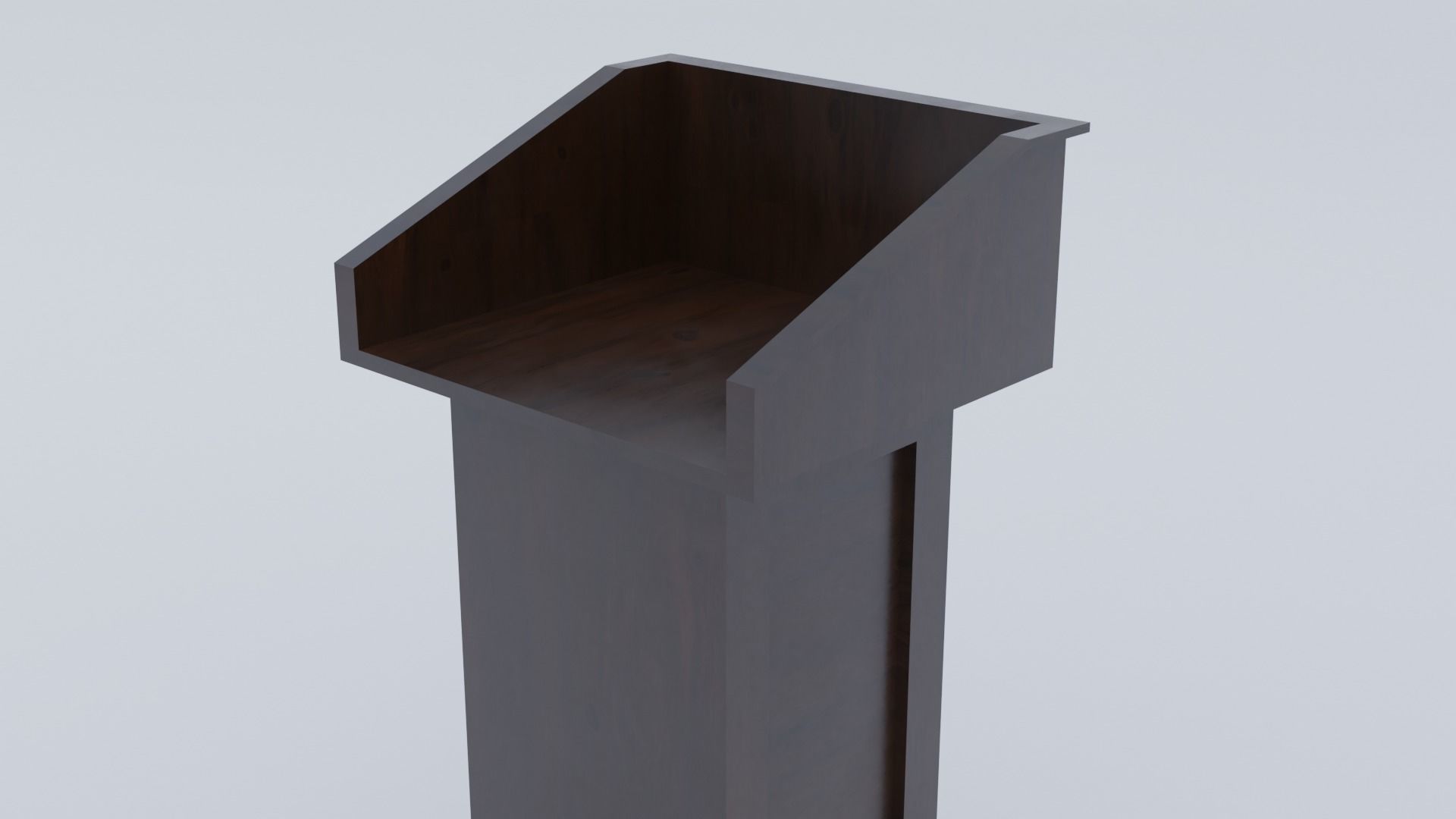 Pulpit - Lectern expo Low-poly 3D model_27