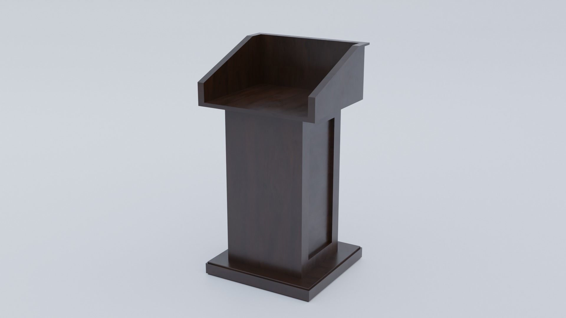 Pulpit - Lectern expo Low-poly 3D model_13