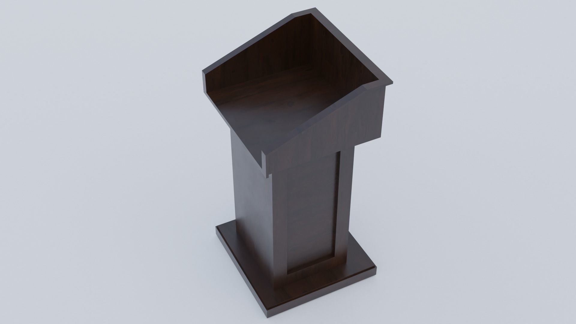 Pulpit - Lectern expo Low-poly 3D model_11