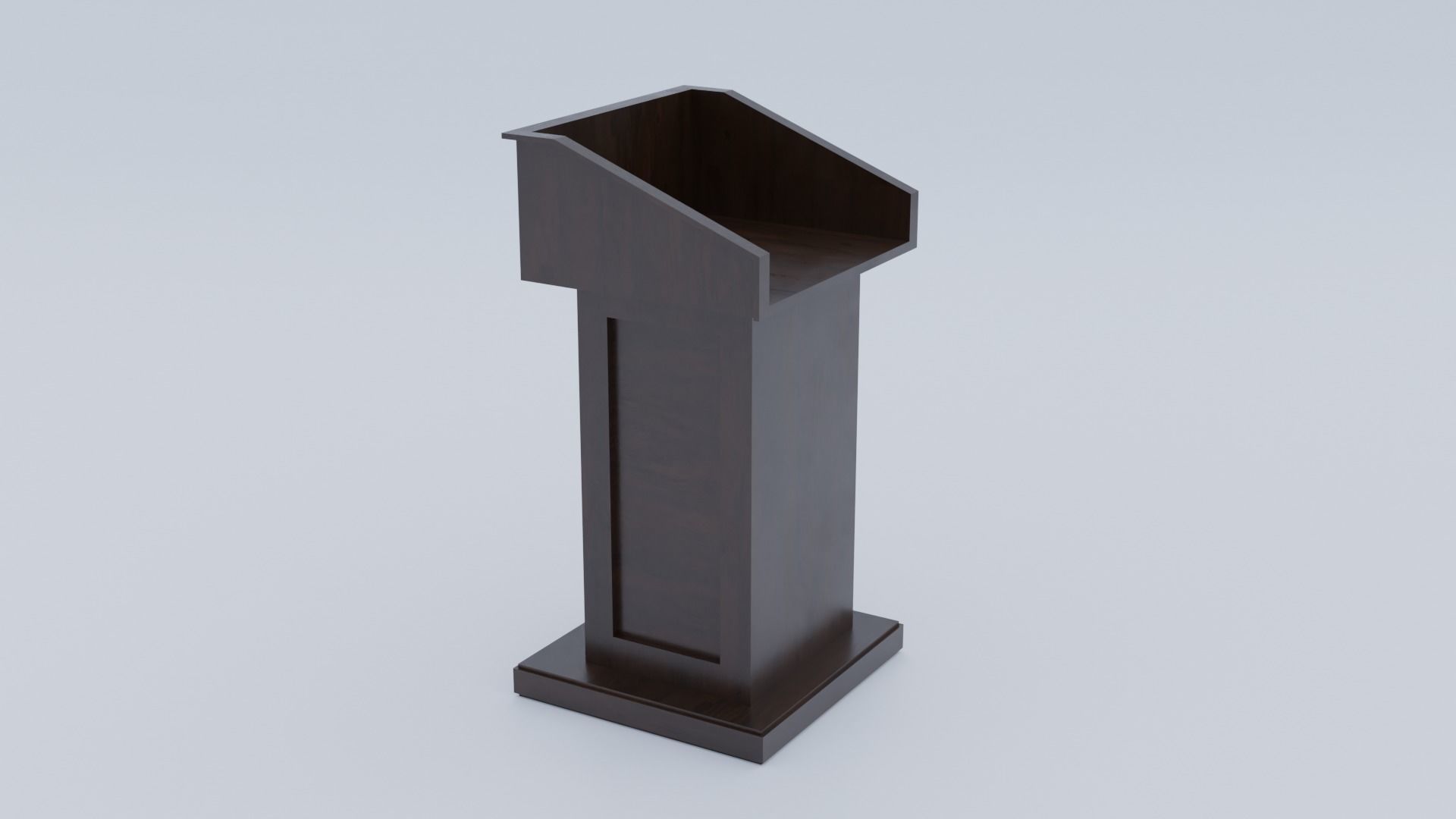 Pulpit - Lectern expo Low-poly 3D model_25