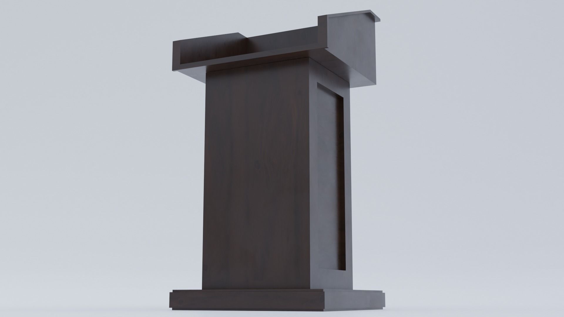 Pulpit - Lectern expo Low-poly 3D model_29