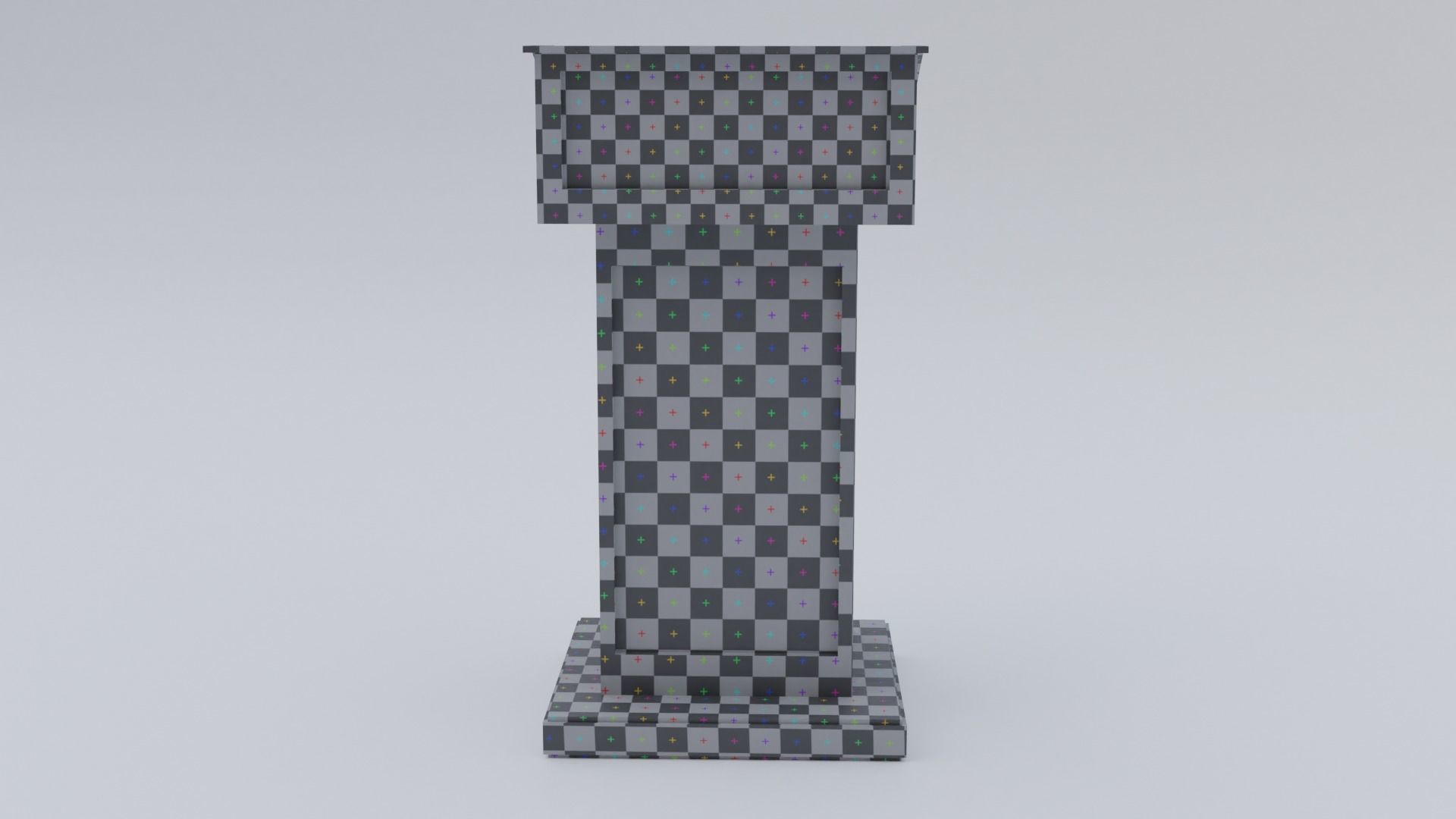 Pulpit - Lectern expo Low-poly 3D model_23