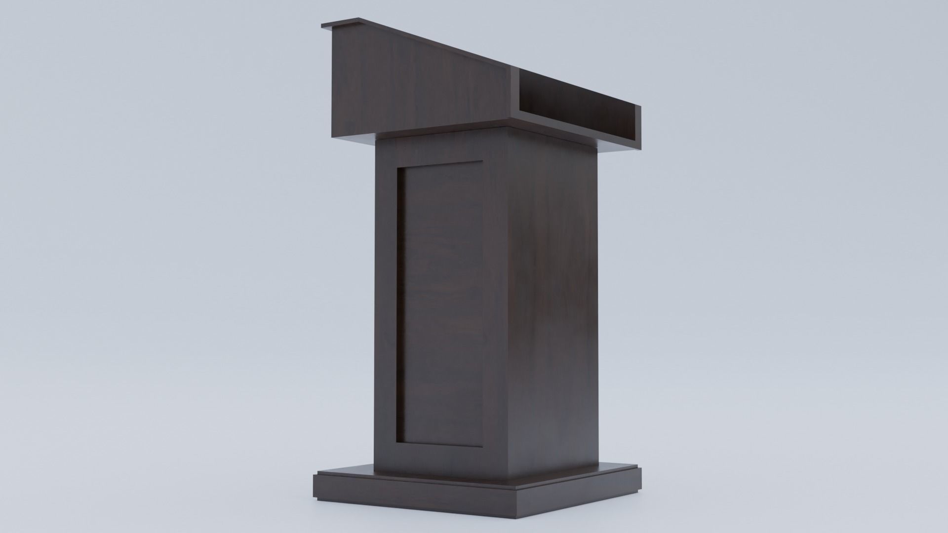 Pulpit - Lectern expo Low-poly 3D model_9