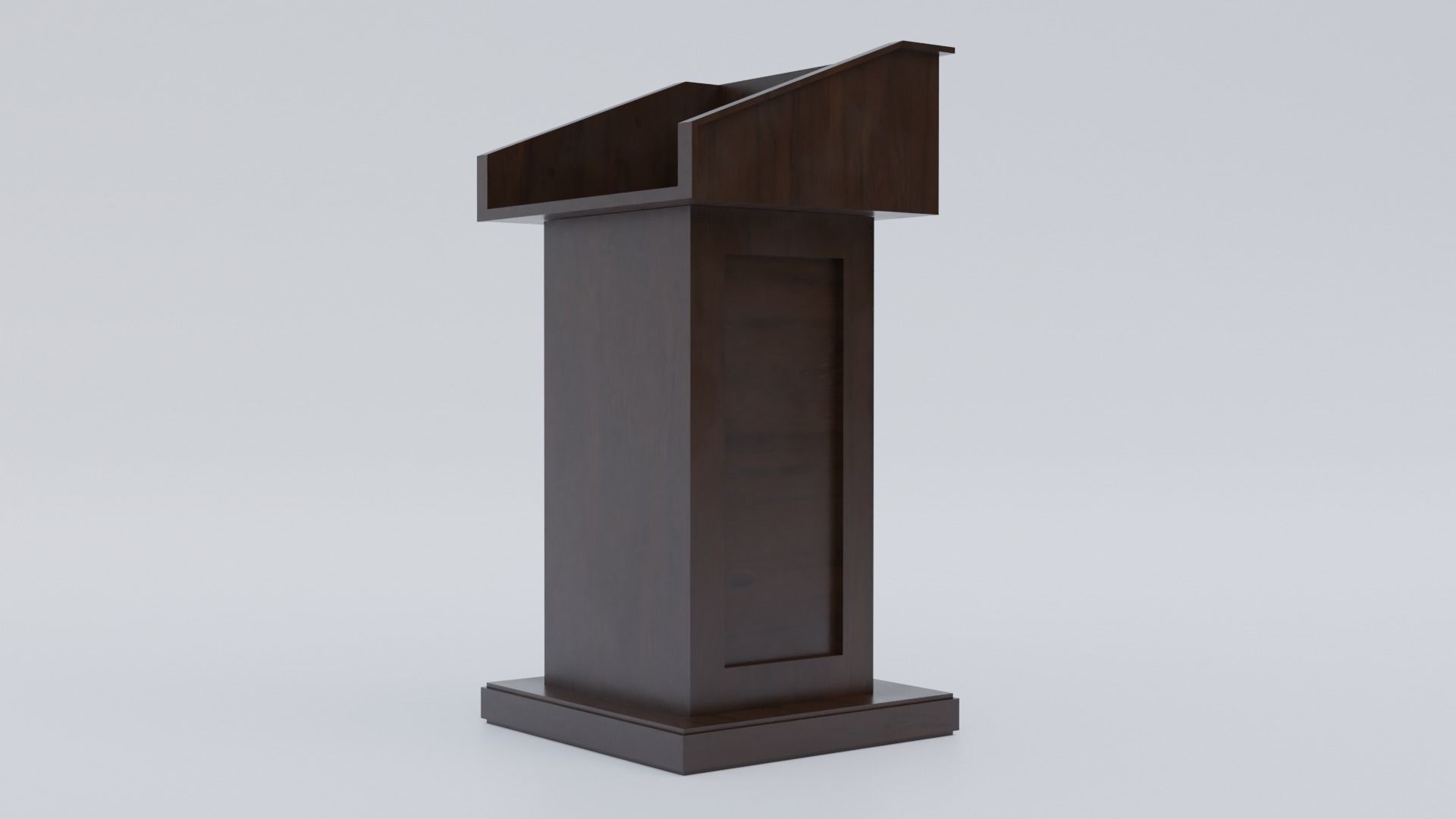 Pulpit - Lectern expo Low-poly 3D model_1