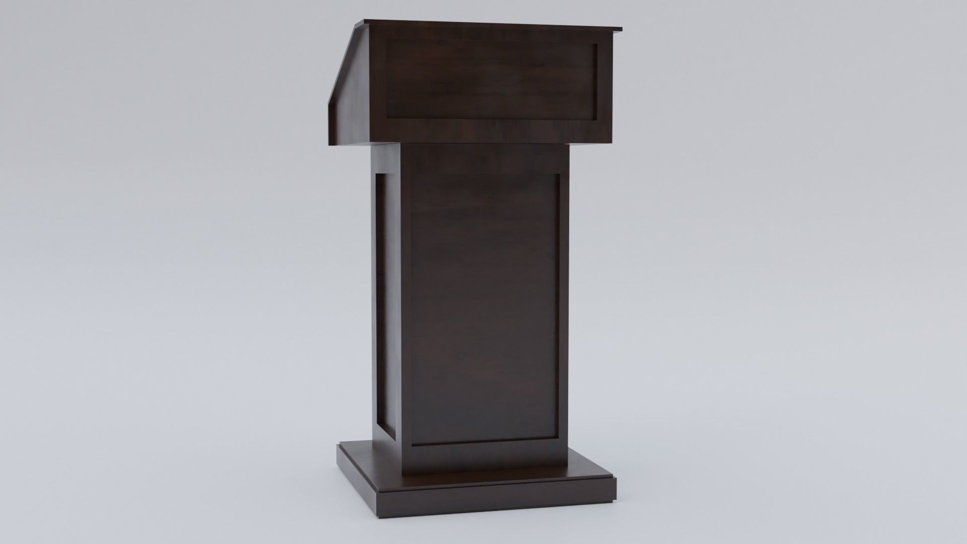 Pulpit - Lectern expo Low-poly 3D model_2