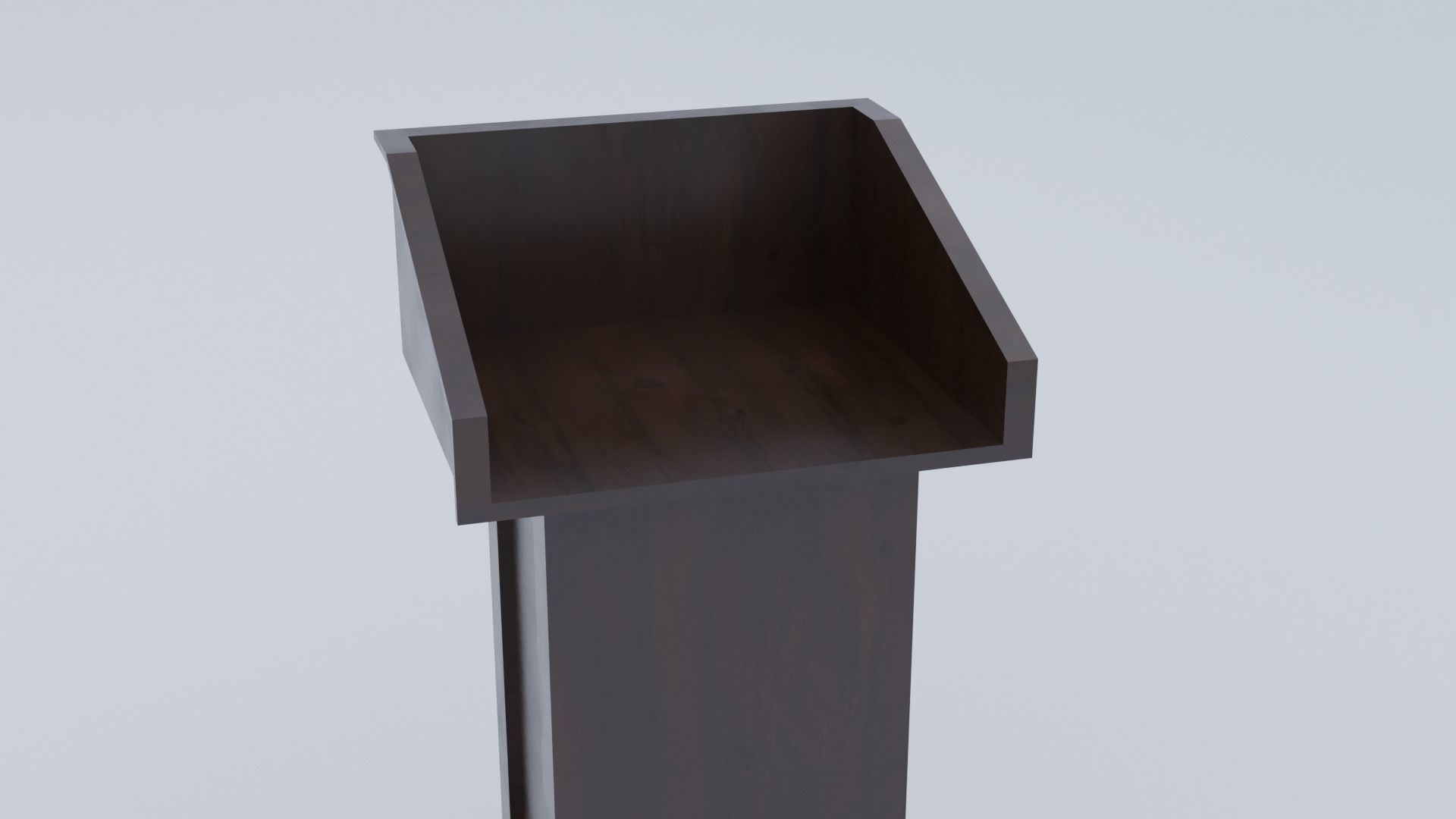 Pulpit - Lectern expo Low-poly 3D model_10