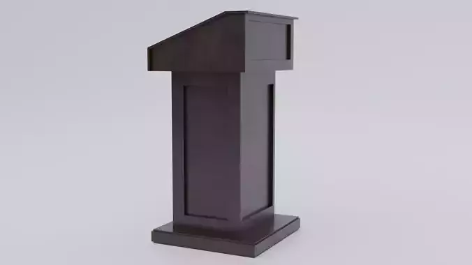 Pulpit - Lectern expo Low-poly 3D model