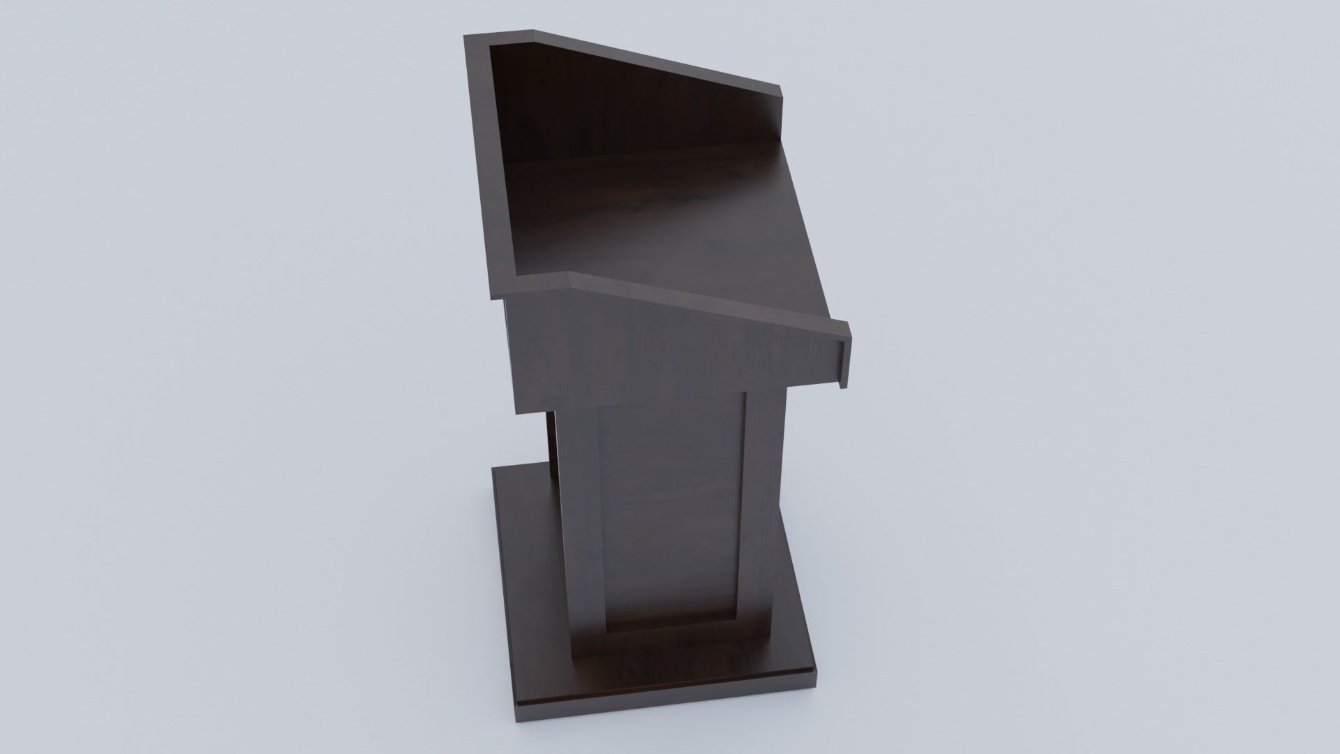 Pulpit - Lectern expo Low-poly 3D model_34