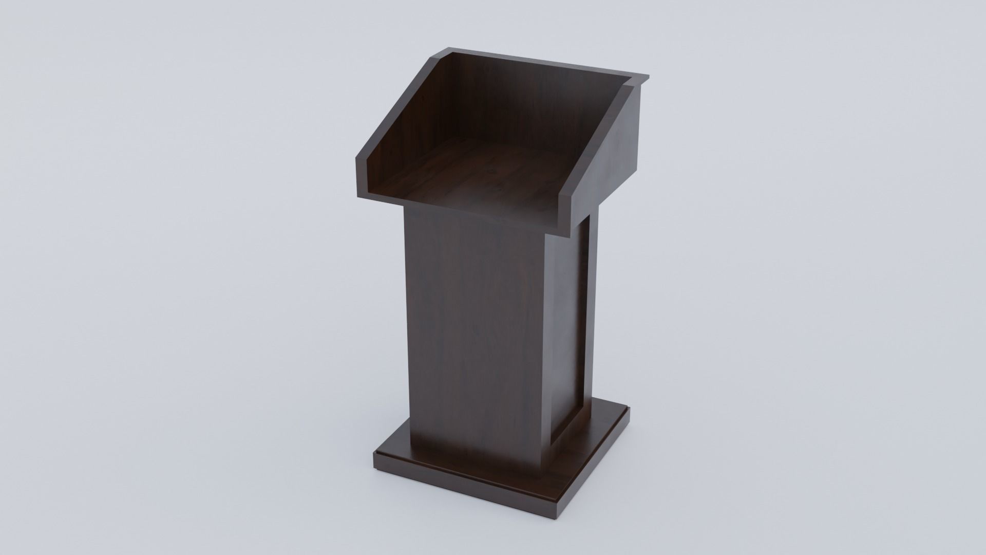 Pulpit - Lectern expo Low-poly 3D model_6