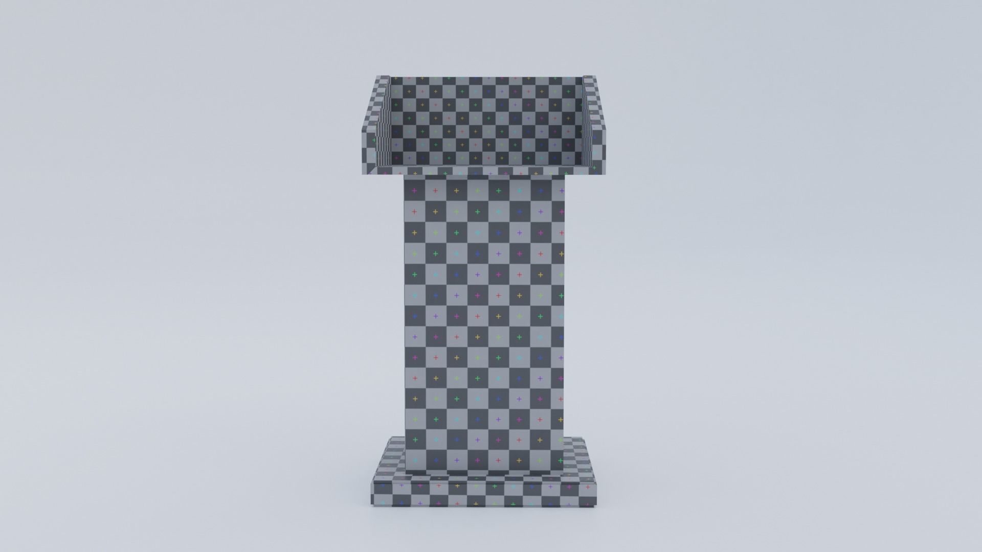 Pulpit - Lectern expo Low-poly 3D model_21