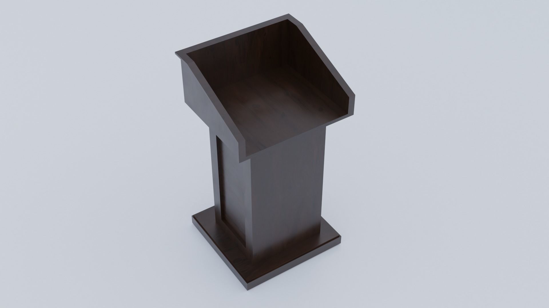 Pulpit - Lectern expo Low-poly 3D model_32
