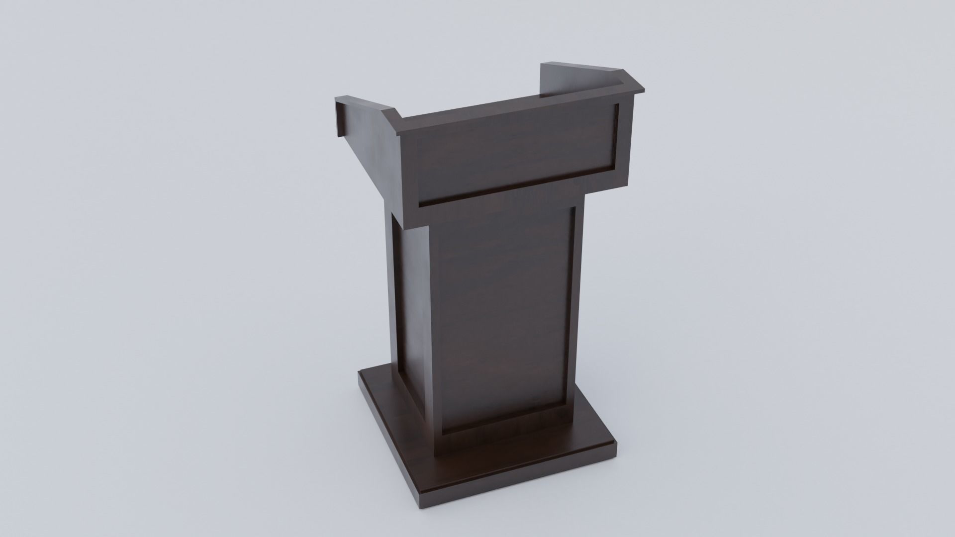 Pulpit - Lectern expo Low-poly 3D model_5