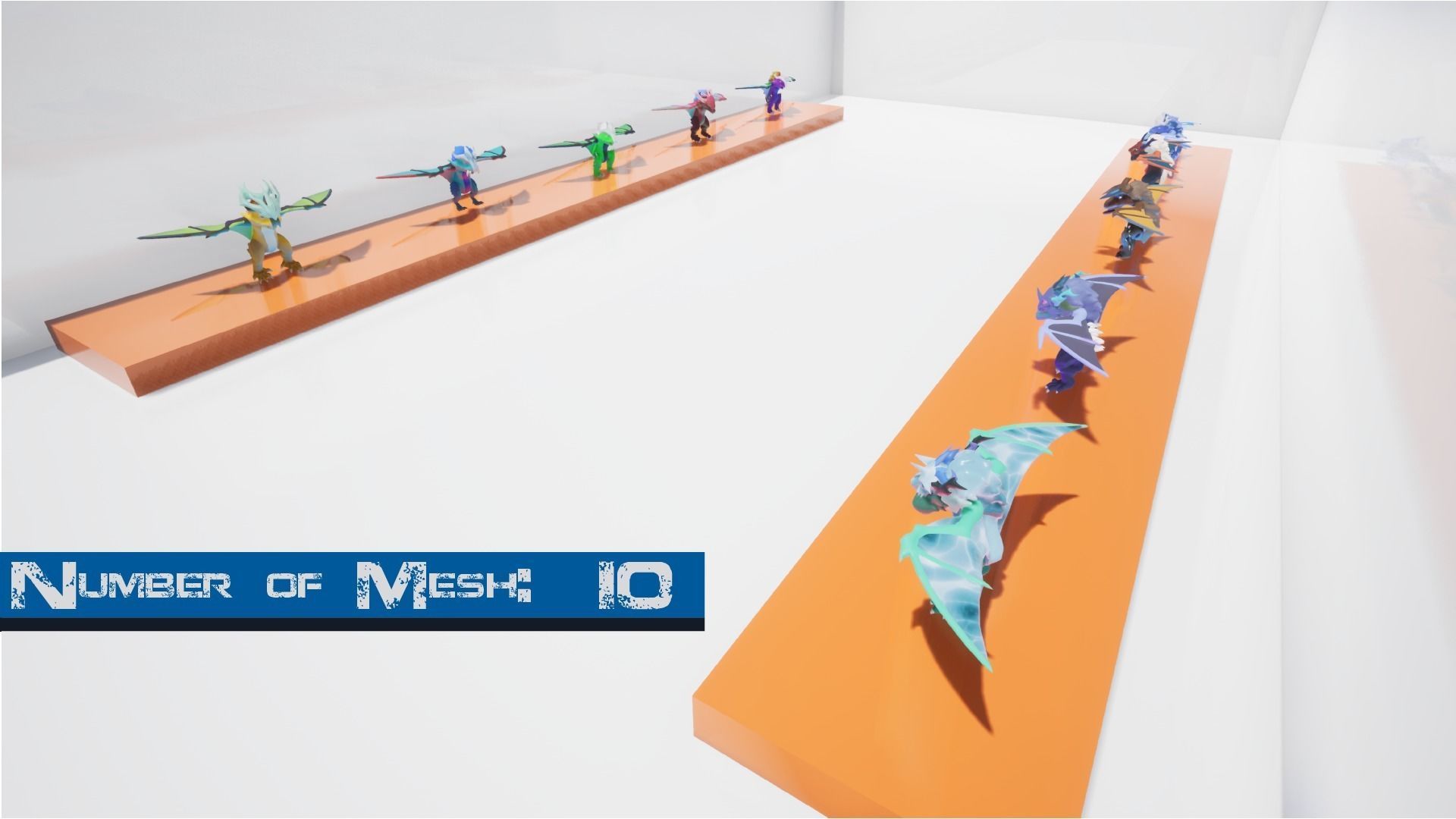 Flying Monster Low-poly 3D model_11