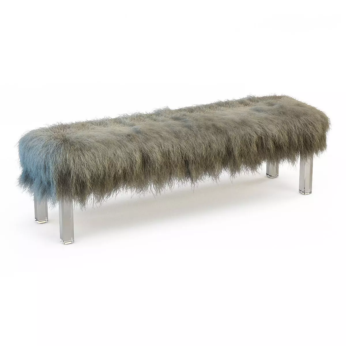 Mongolian Lamb Bench 3D model_0