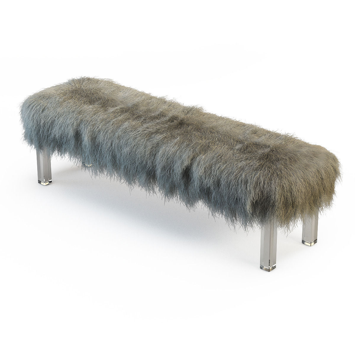 Mongolian Lamb Bench 3D model_2