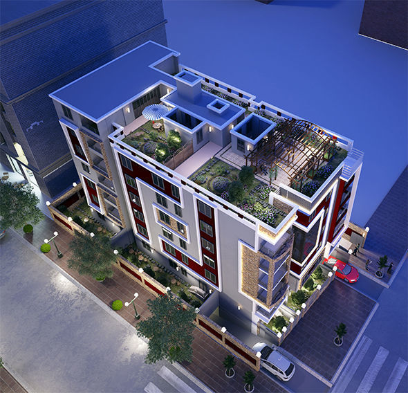 MODERN HOUSE 3D model_2