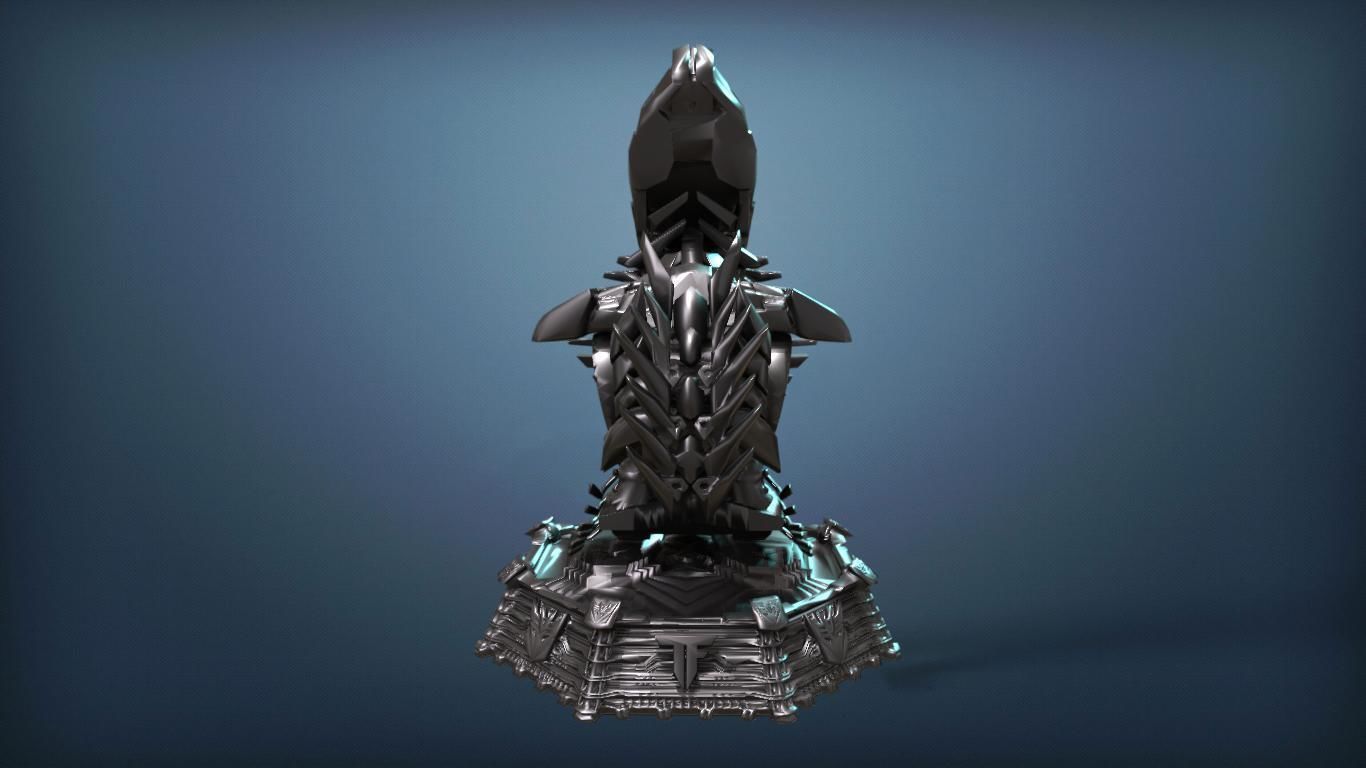 The Fallen 3D print model alien throne 3D print model_6