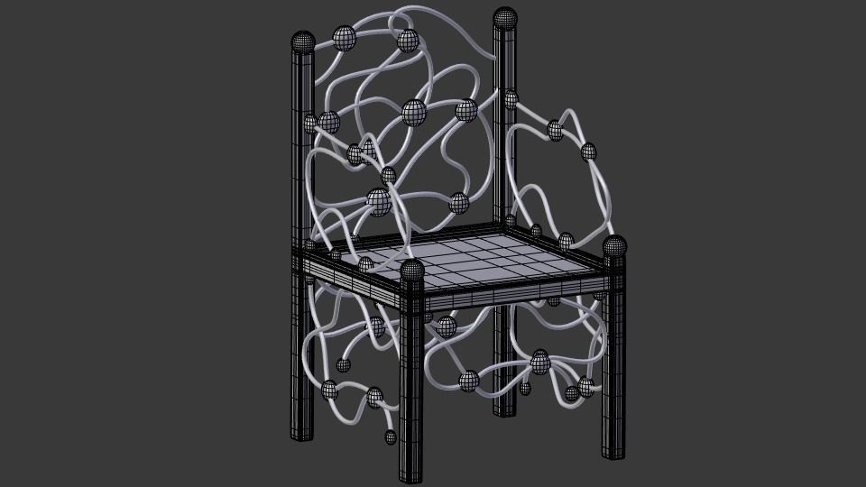 Unique Chair Free low-poly 3D model_10