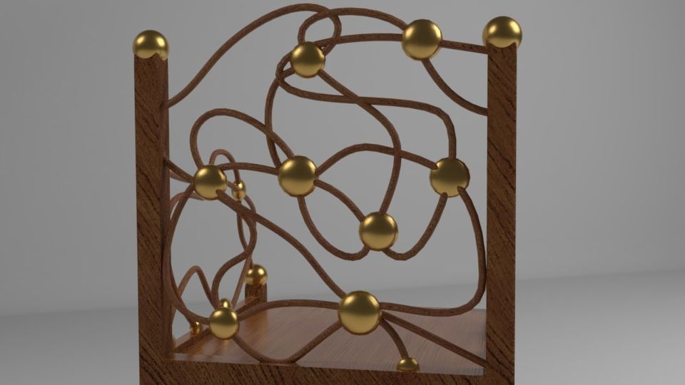 Unique Chair Free low-poly 3D model_4