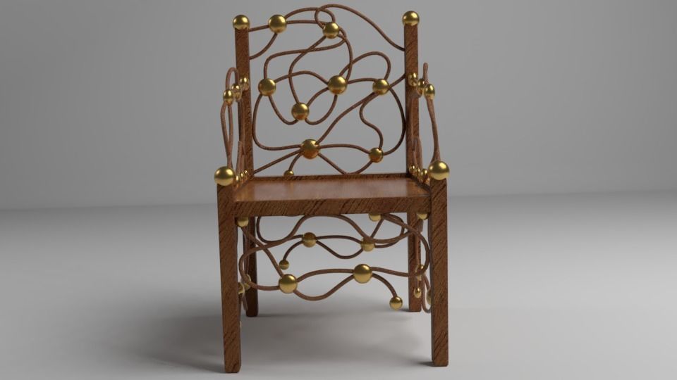 Unique Chair Free low-poly 3D model_1