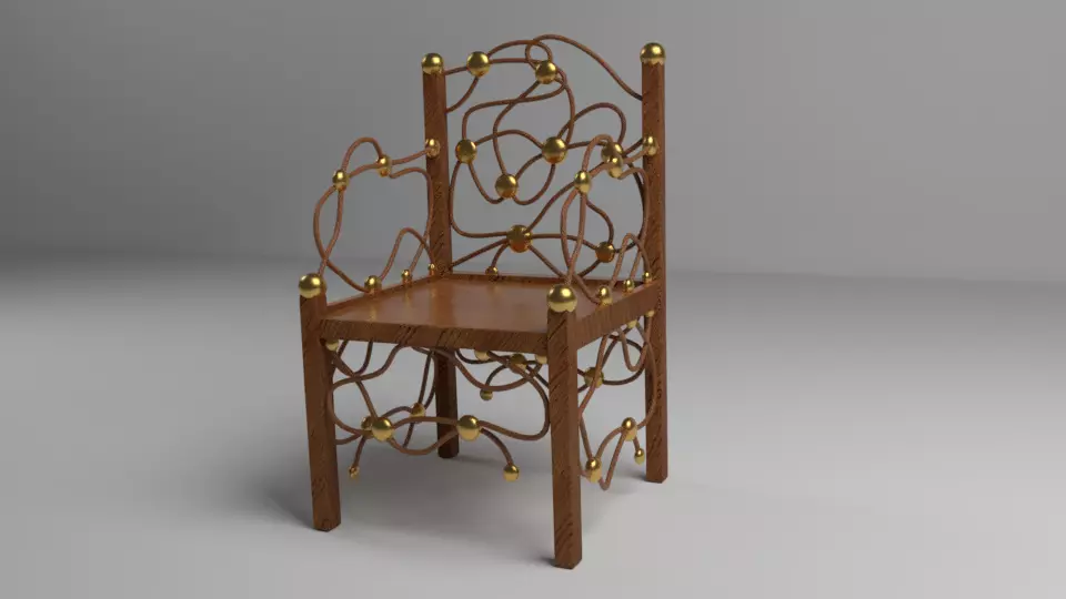 Unique Chair Free low-poly 3D model_0
