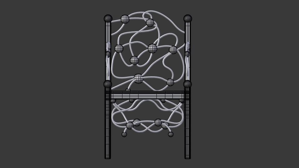 Unique Chair Free low-poly 3D model_7