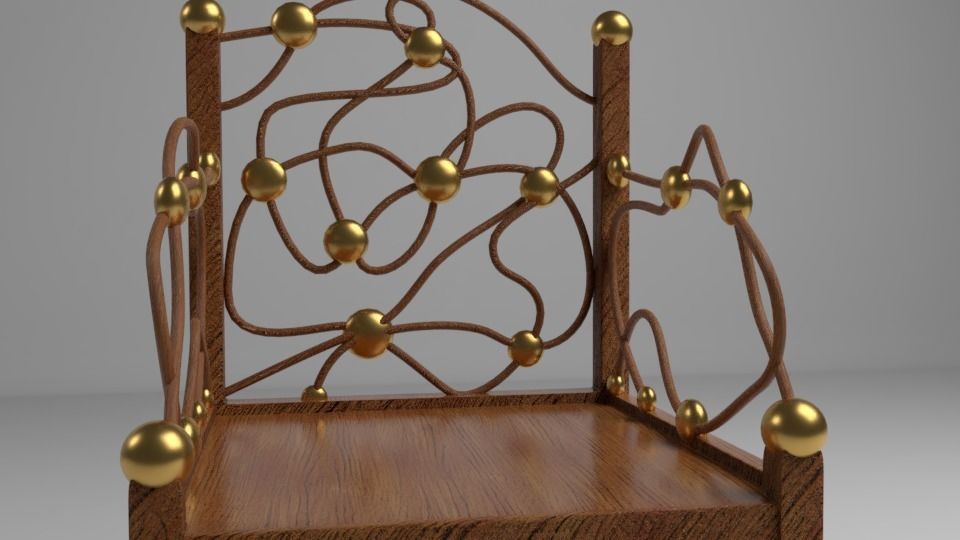 Unique Chair Free low-poly 3D model_6