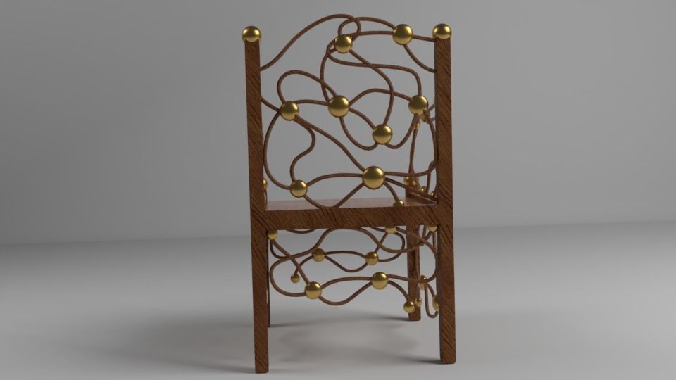 Unique Chair Free low-poly 3D model_3