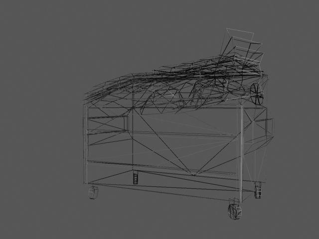 Dumpster chest of drawers Low-poly 3D model_2