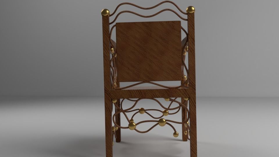 Unique Chair II Free low-poly 3D model_2