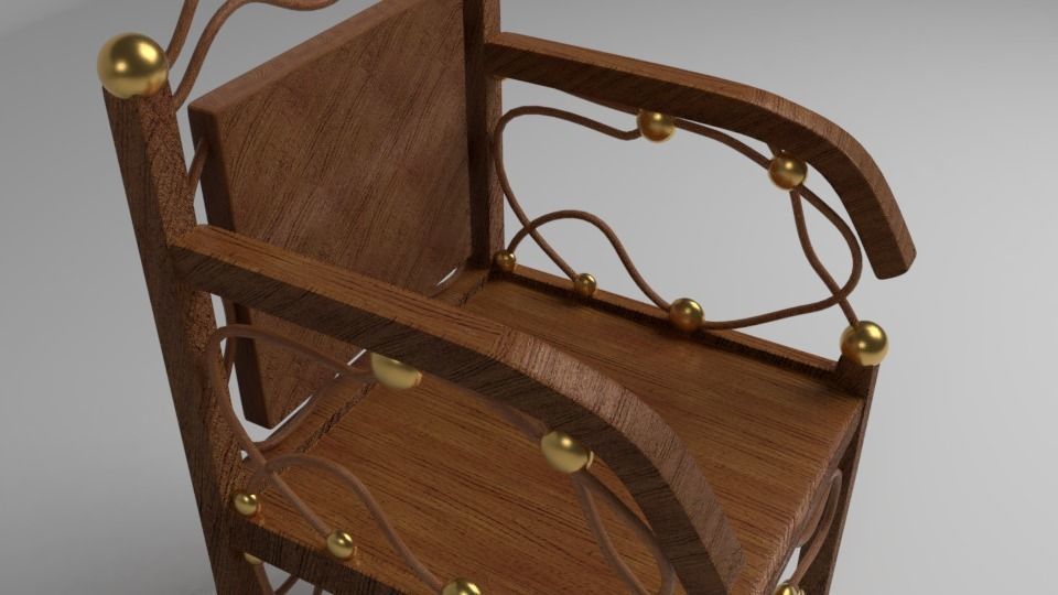 Unique Chair II Free low-poly 3D model_5