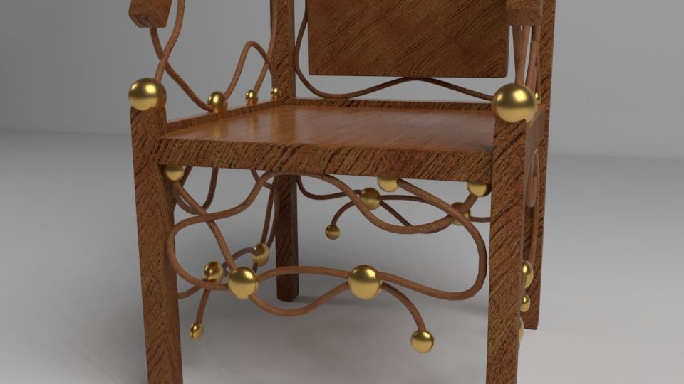 Unique Chair II Free low-poly 3D model_4