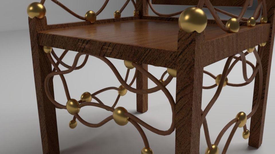 Unique Chair II Free low-poly 3D model_6