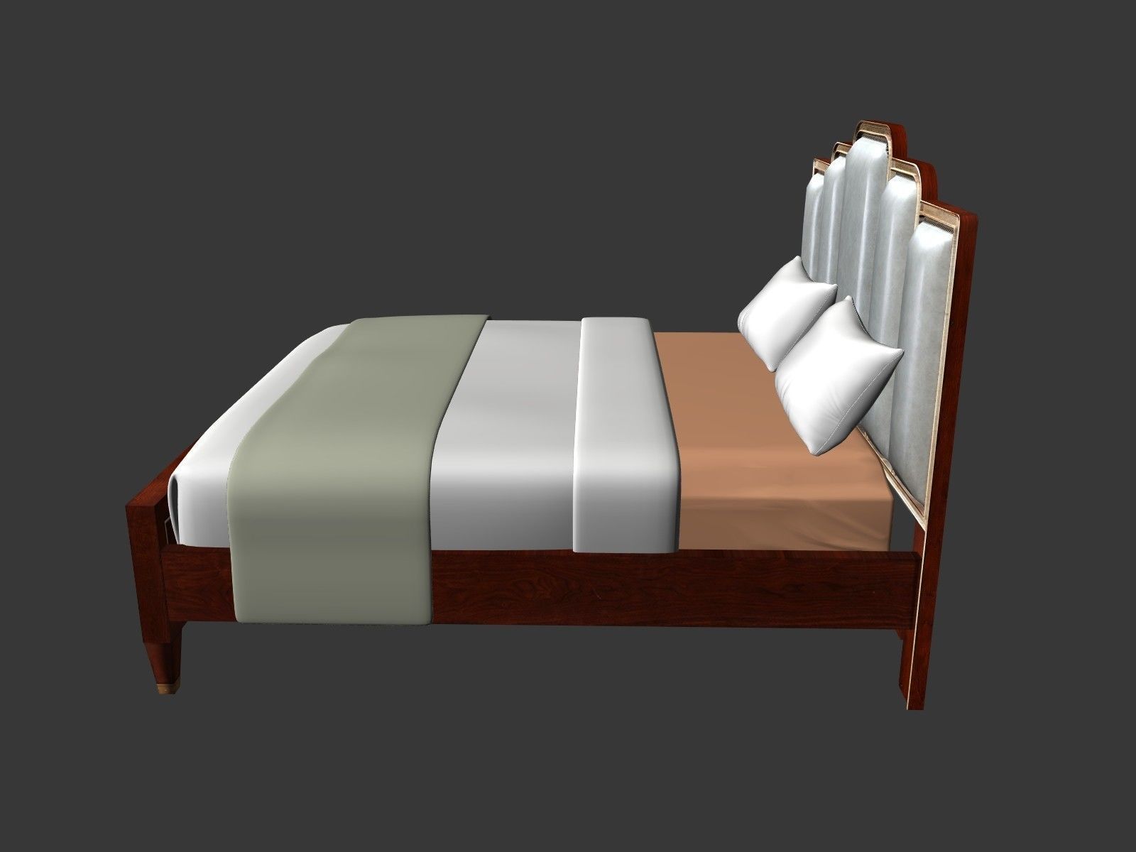 Bed furniture 3D model   3D model_4